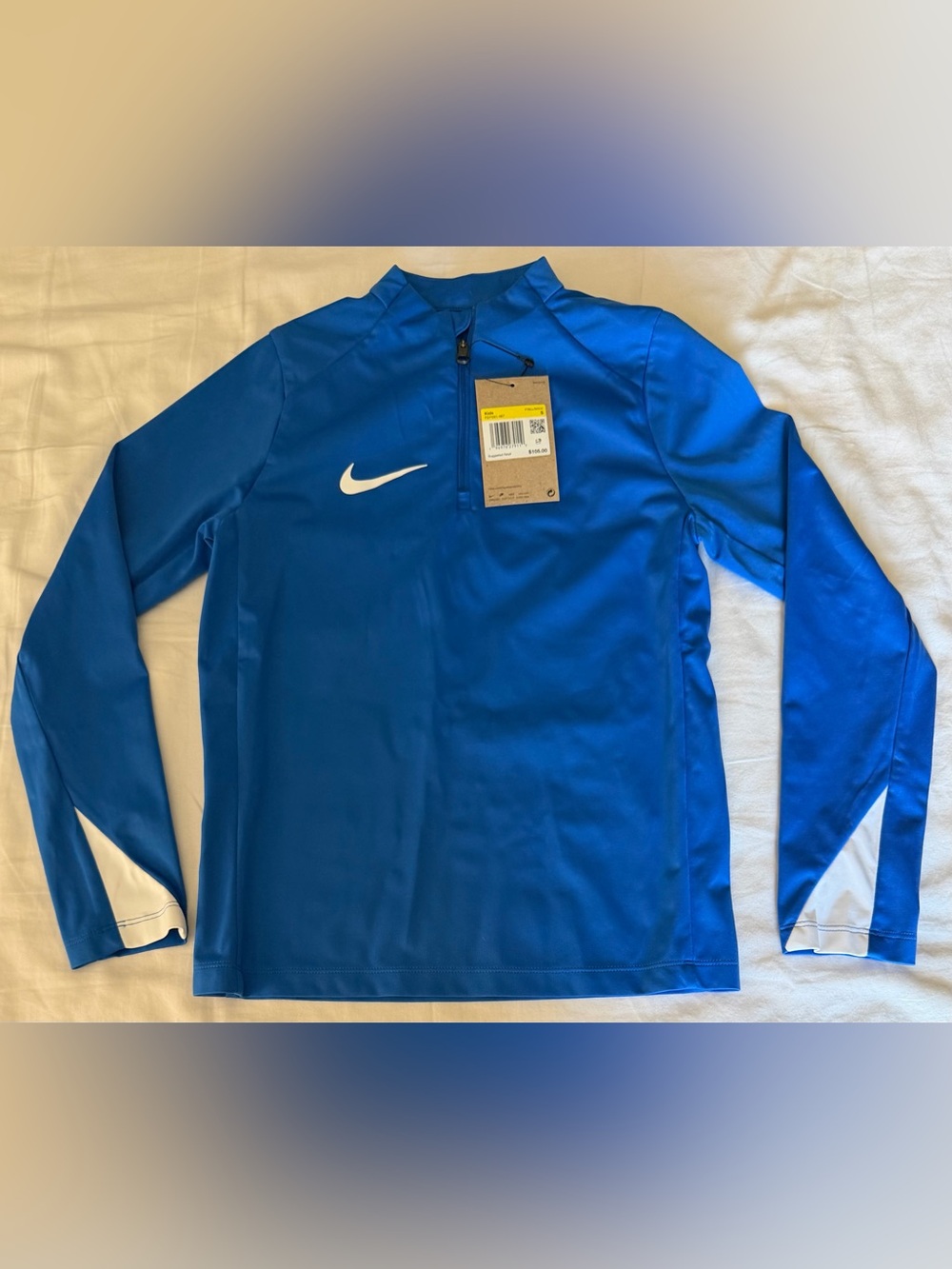 Nike Drill Top Soccer Pullover 1/4 Zip Water Proof FD7591-467 Youth Sz: Small